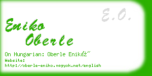 eniko oberle business card